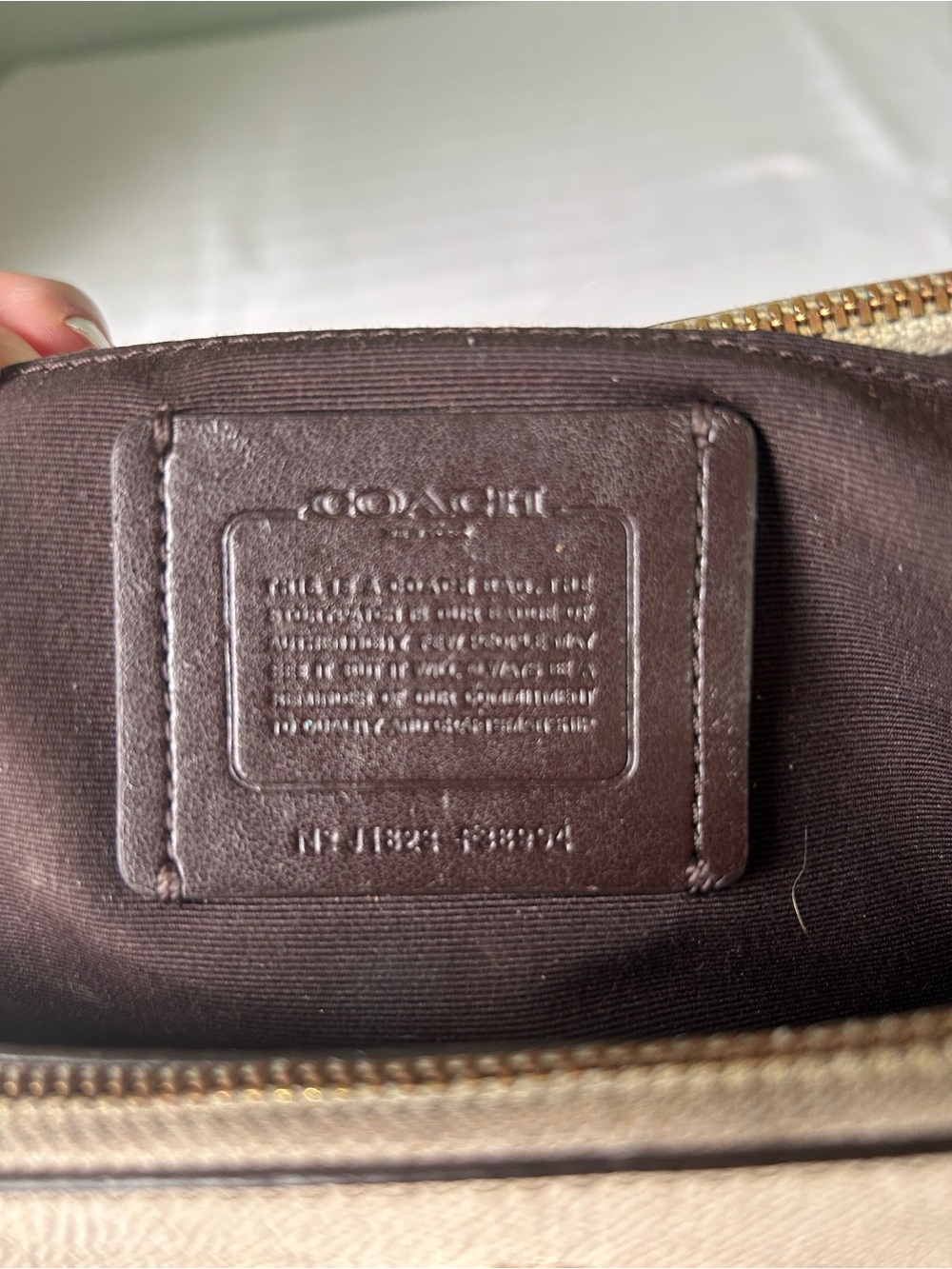 Coach Prairie Satchel + Matching Wallet - Chalk/Python Print - Picture 8 of 10